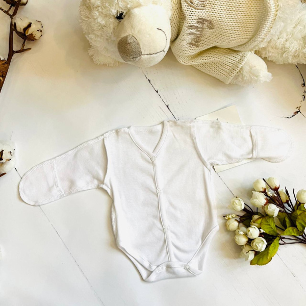 Комбинезон - боди для новорожденных детей Bebika, натуральный хлопок (13/18-0)